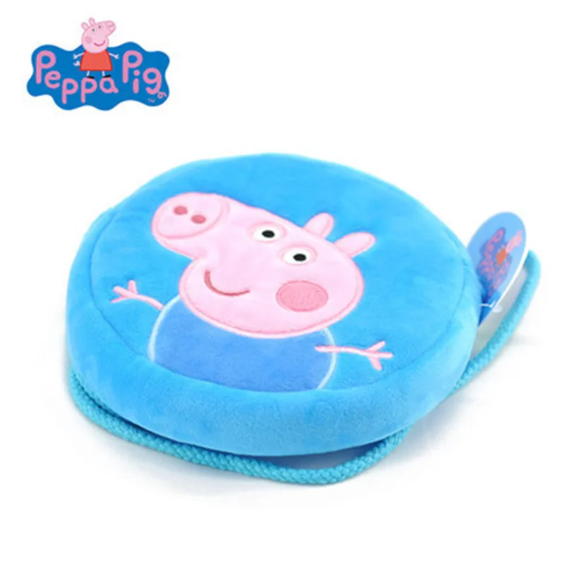 Kawaii Peppa خنزير محفظة نسائية للعملات المعدنية حقيبة كتف حقيبة قطنية جورج بيجي رياض الأطفال على ظهره الكرتون للأطفال هدايا عيد الميلاد اللعب