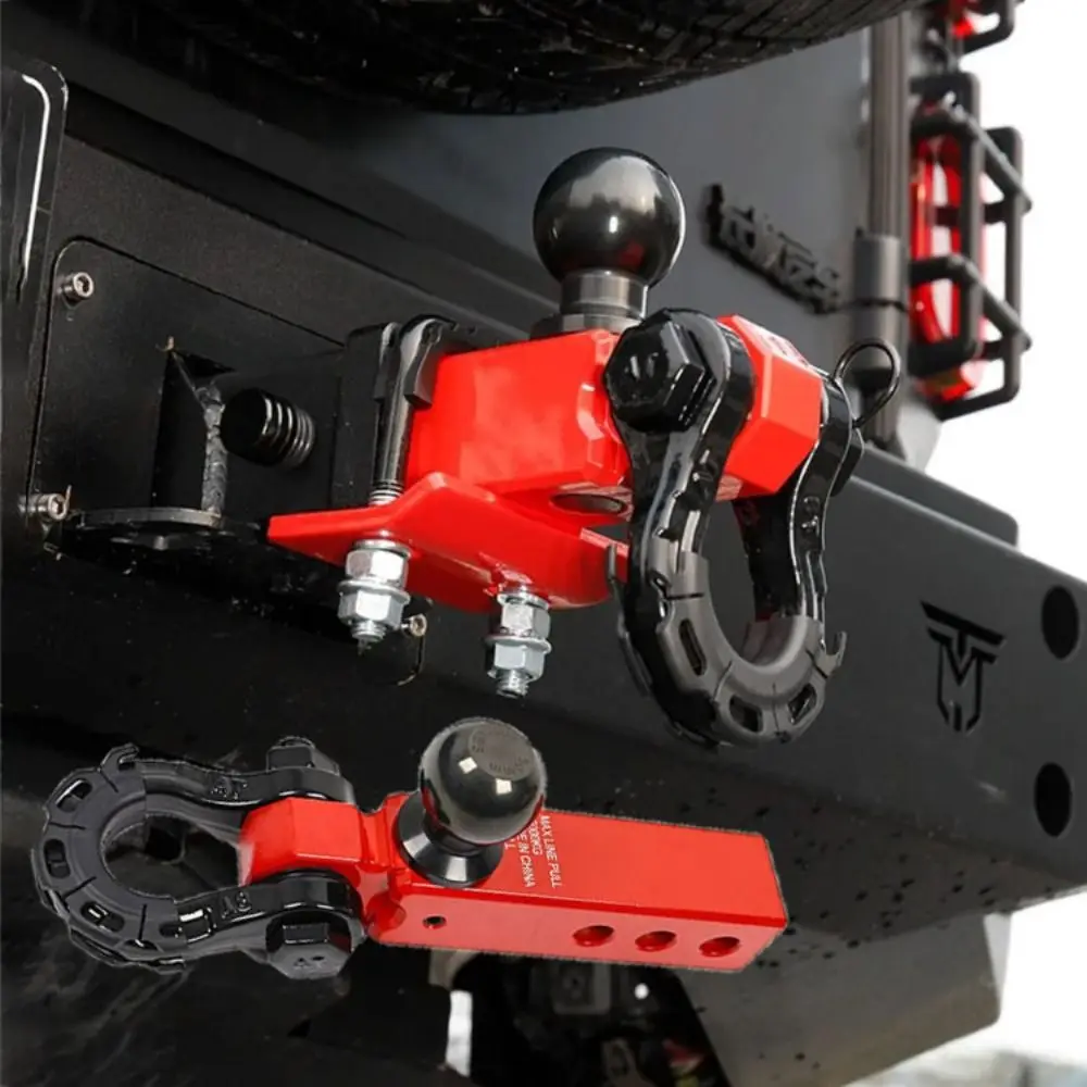 

Крюк для прицепа из алюминиевого сплава, кованая усиленная сверхмощная U-образная скоба с квадратным ртом, сплошная шаровая головка, рычаг прицепа, аксессуары для автофургонов