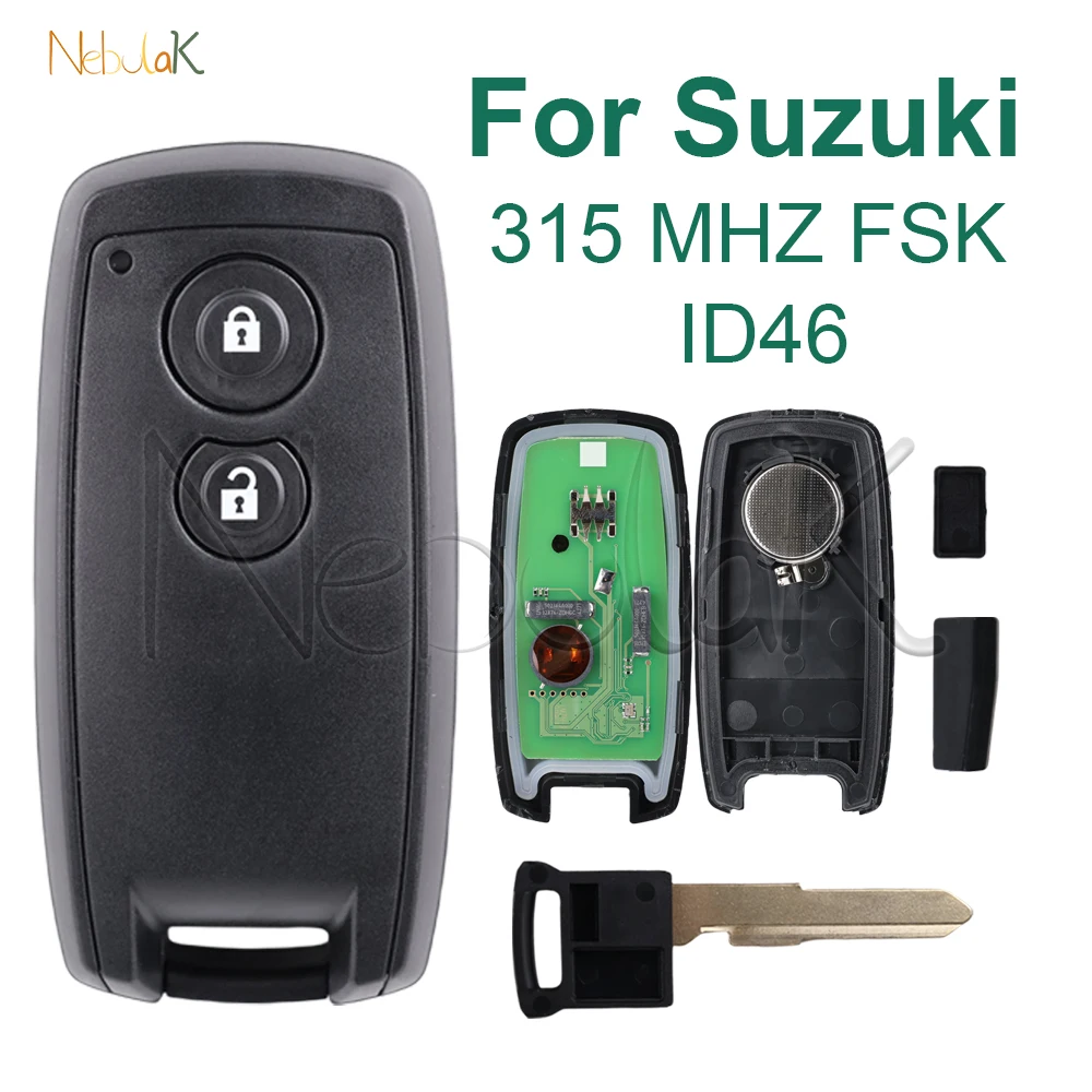 

KBRTS003 Auto Remote Key For Suzuki Swift SX4 Grand Vitara Smart Car Fob 315MHZ FSK ID46 HU133 Keyless Go CMIT ID:2005DJ0233