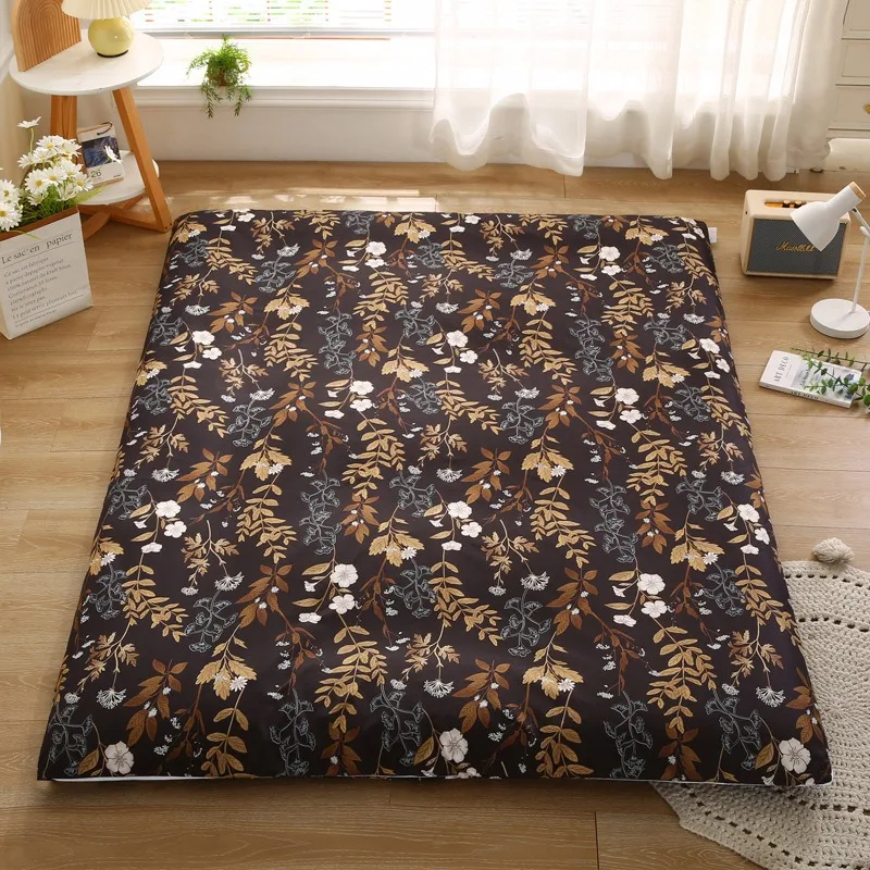 Full Wrap Mattress Protective Cover with Zipper,Breathable Soft ,Washable Fitted Cover,Floral Mattress Cover Washable Mattress