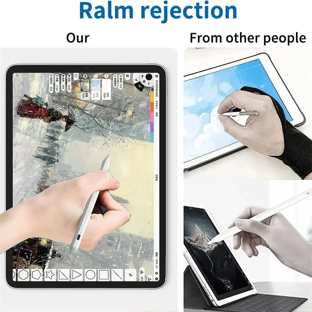 أقلام تعمل باللمس قلم رسم بشاشة عالمية لنظام Android IOS Windows IPad Tablet Pen مرفق مغناطيسي مع ملحق قلم رصاص