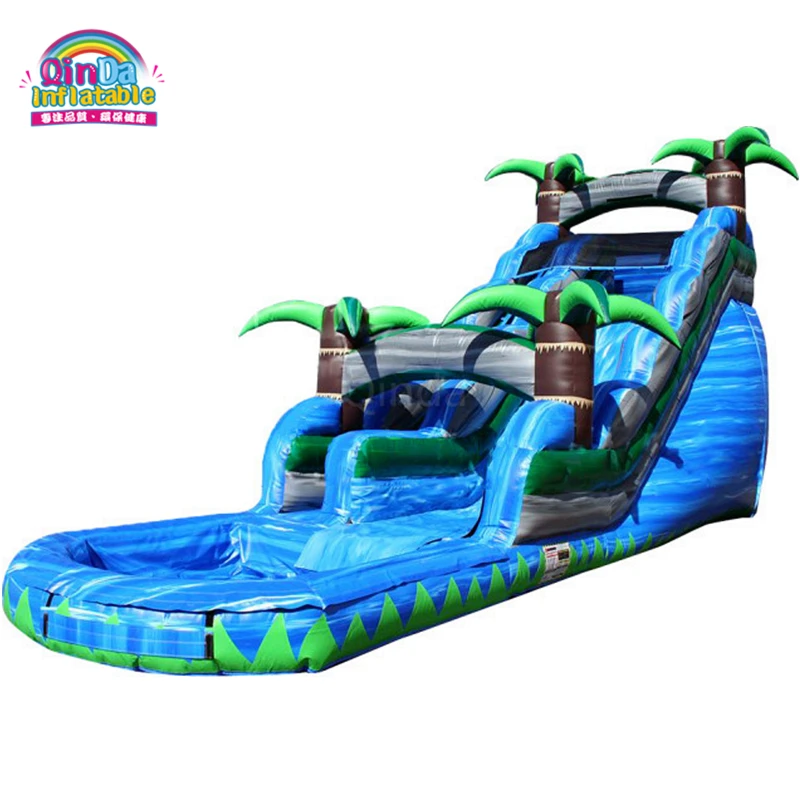 2020 Commercial Kids Jumping Jungle Slide Inflatable Water Slide For Sale