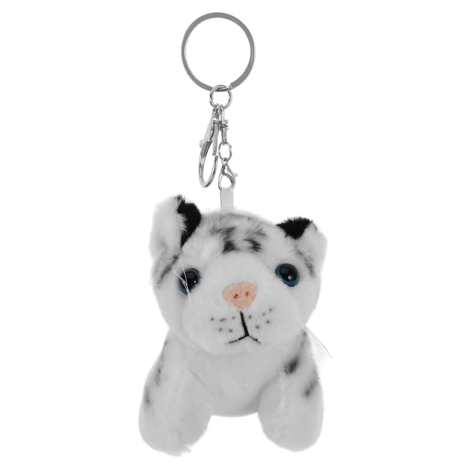 Simpatico portachiavi realistico con mini ciondolo animale per zaino per bambini, regalo souvenir per ragazze e ragazzi, portachiavi carini