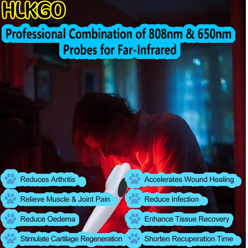 

Профессиональное домашнее холодное лазерное устройство, портативный LLLT высокой мощности 520 МВт для массажера для облегчения боли в спине, шее, плечах