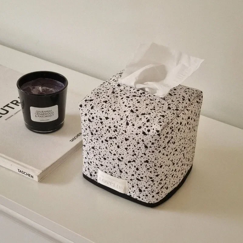 Splash Ink Tissue Pouch Vintage Wet Wipe Pouch Living Room Tissue Box Ins Aesthetic Bag Paper Holder Case view 4