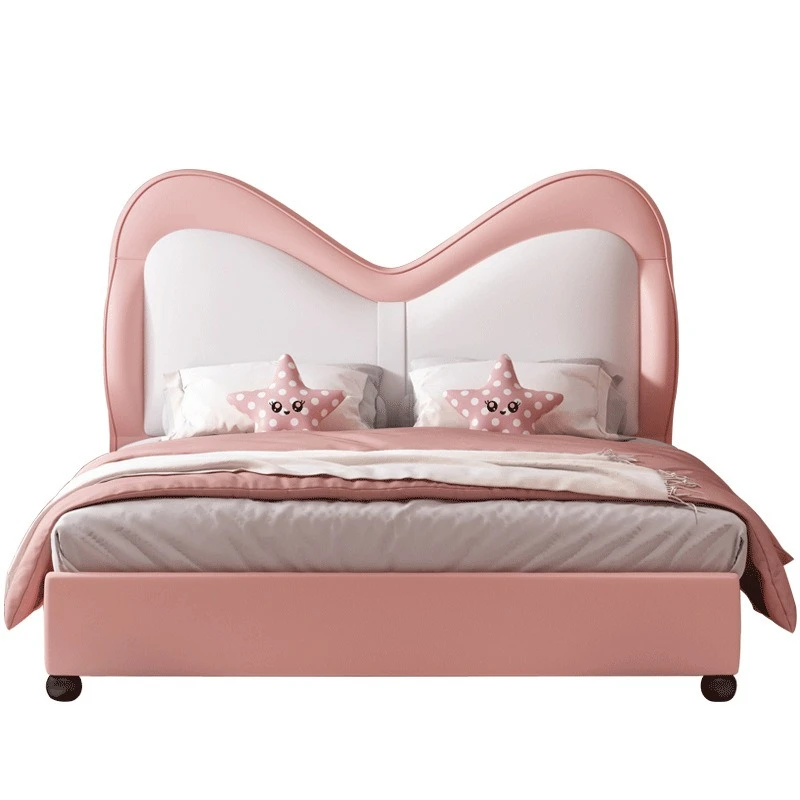 

High-end children's bed, adolescent children's bed, light luxury modern, children's bed soft bag bed