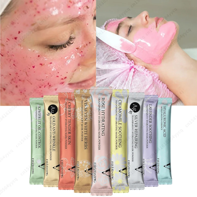 Beauty Salon SPA Soft Hydro Jelly Mask Powder Face Skin Care Whitening Rose Collagen Peel Off DIY Rubber Facial Jellymask