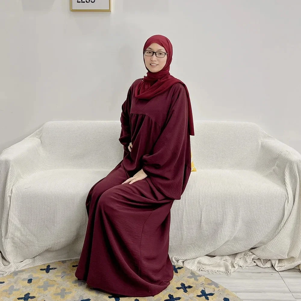 

Modest Abaya Muslim Women Prayer Garment Islam Clothing Kebaya Dress Eid Ramadan Arabic Robe Kaftan Turkey Caftan Jalabiya Gown