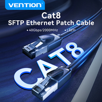 Vention CAT8 Ethernet Cable 40Gbps 2000MHz CAT 8 Networking Internet Lan Cord for Laptops PS 5/4 Router and PC Modem RJ45 Cable