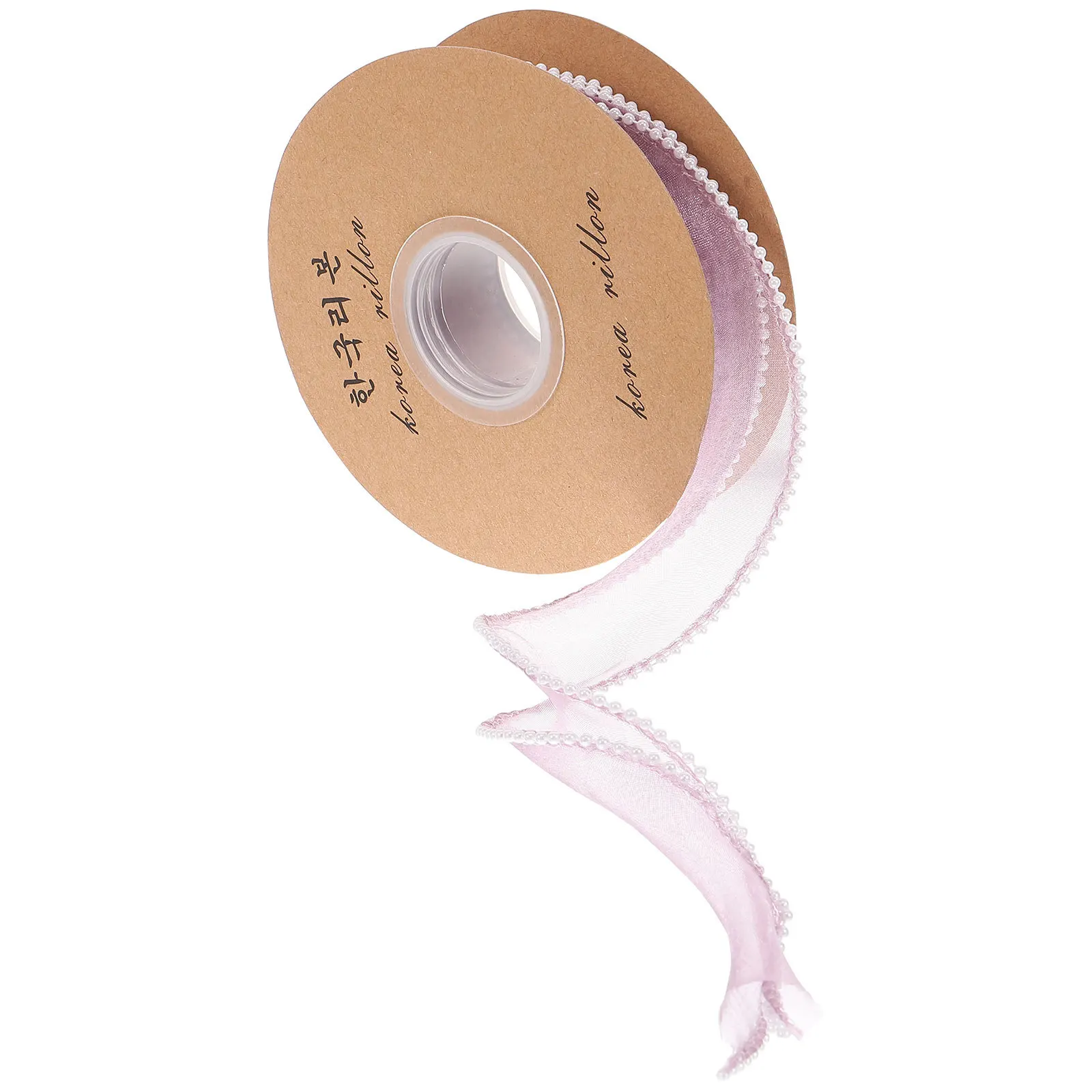 

Pearl Fish Tail Tulle Wide Ribbon Multi Functional Cuttable Ribbon for Wedding Wreath Gift Wrap DIY Craft Decoration
