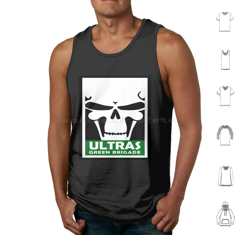 Green Brigade-Ultras-Ireland Fans Tank Tops Print Cotton Michael Collins Ireland Apollo 11 Moon Neil Armstrong Buzz Aldrin