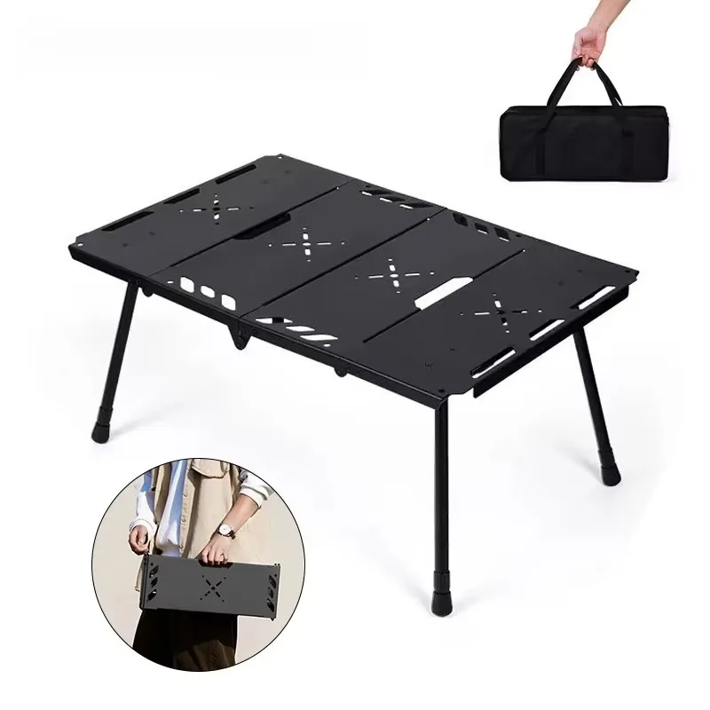 

Wholesale Folding Portable Camping Table with Adjustable Height Is Suitable for Travel and Courtyard Camping