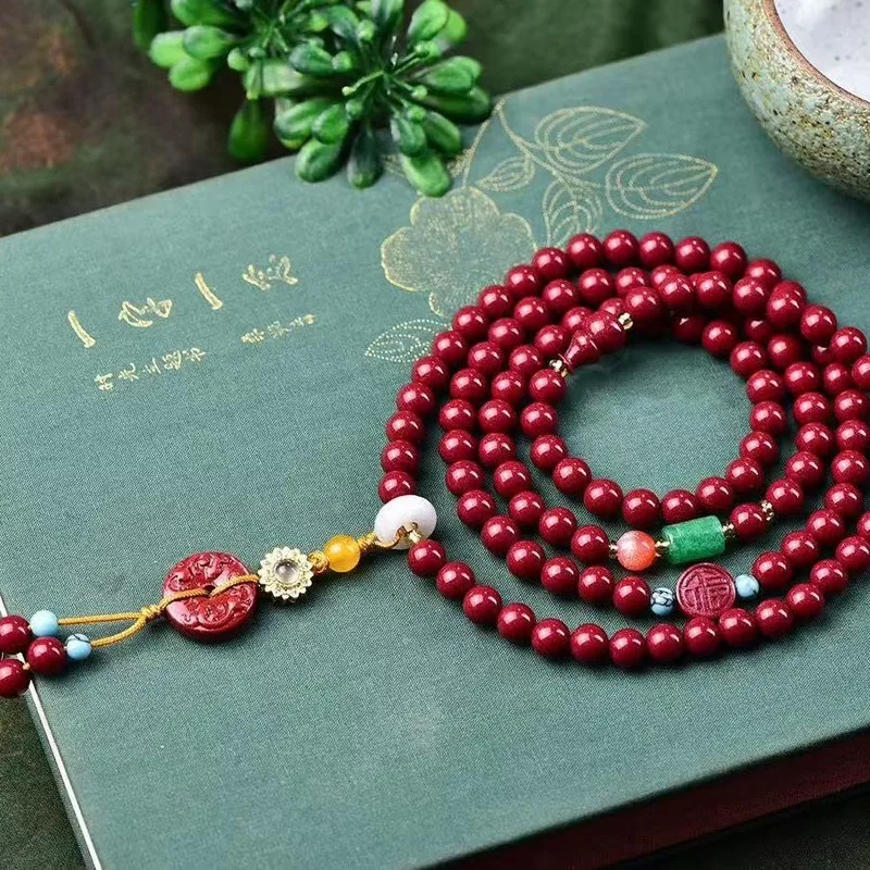 Natural Bracelet Women, Featuring Multiple Layers Of And A Pixiu Charm, With A Lucky Pouch, Bi