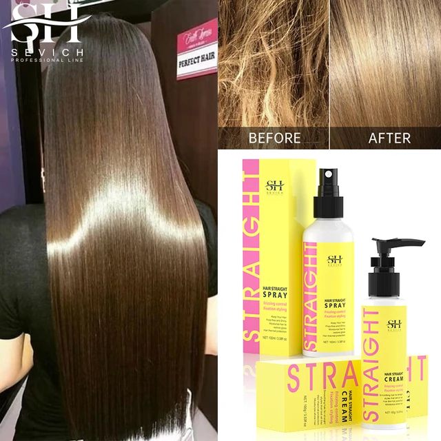 Keratin Fast Hair Straightening Cream Anti Frizz Smooth Straight Hair Spray Shiny Anti Broken Hair Smoothing Hair Care Products AliExpress 66