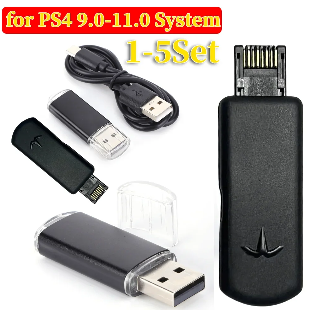 

1-5Set One-Key JB Tool Mod Kit USB Dongle with Type-C Cable Kit Game Accessories for PS4/PS4 Pro/PS4 Slim 9.0-11.0 System ﻿