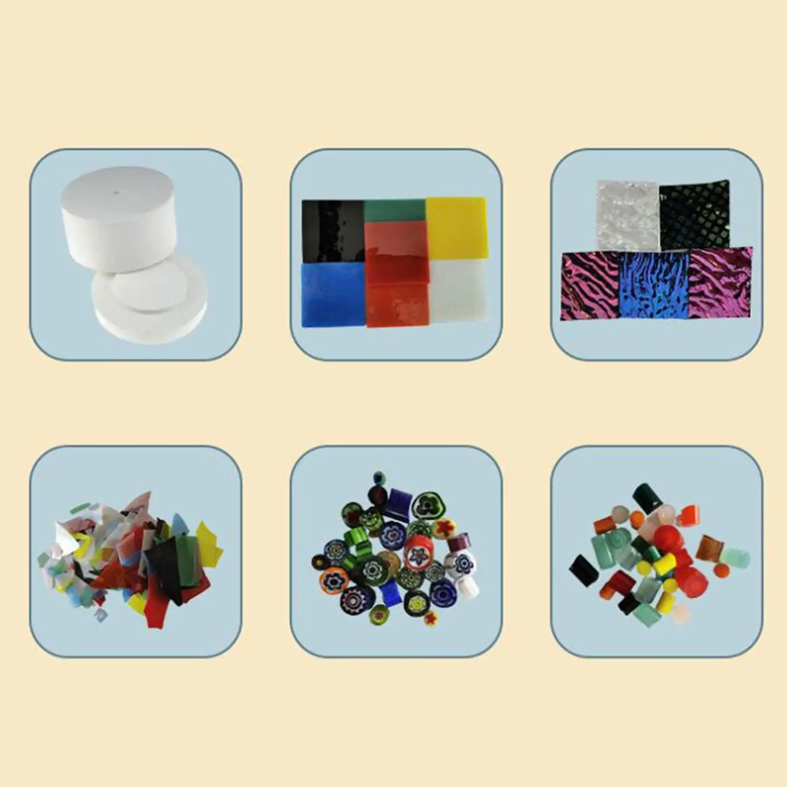 

6 Pieces Microwave Kiln Kit Handmade Art Craft Home Use Jewelry Making Tools