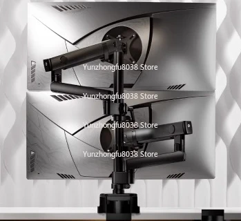 

E500pd-2 Консольный кронштейн для верхнего и нижнего монитора с двойным экраном, роботизированная рука для базового экрана компьютера