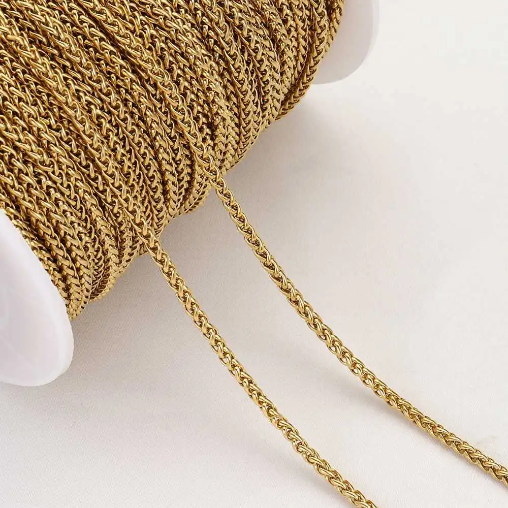 No Fade 1Meter Stainless Steel Basic Chain for Jewelry Making Findings DIY Bracelet Necklace Chain Component MultiStyle Material