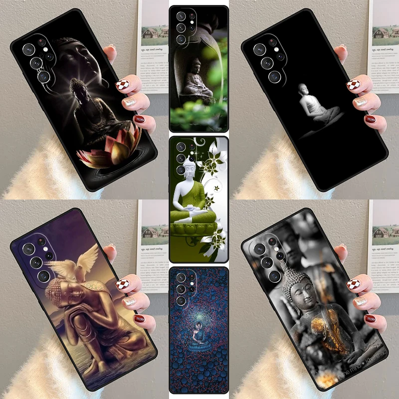 gautama Buddha Face Phone Case For Samsung Galaxy S23 S21 S20 FE S24 S22 Ultra Note20 S10 S9 S8 Plus Silicone Cover