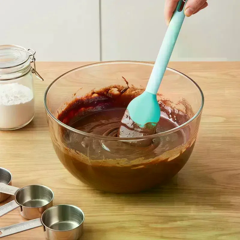 Efficient Silicone Spatula for Cake Making and Baking Includes Butter Mixing and Scraping Tools