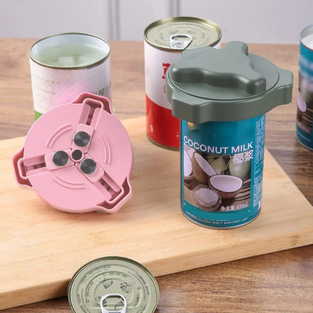 

Portable Manual Screw Can Opener Rotating Design Magnetic Bottle Lid Open Device Labor-Saving Twist Cola Can Opener Party