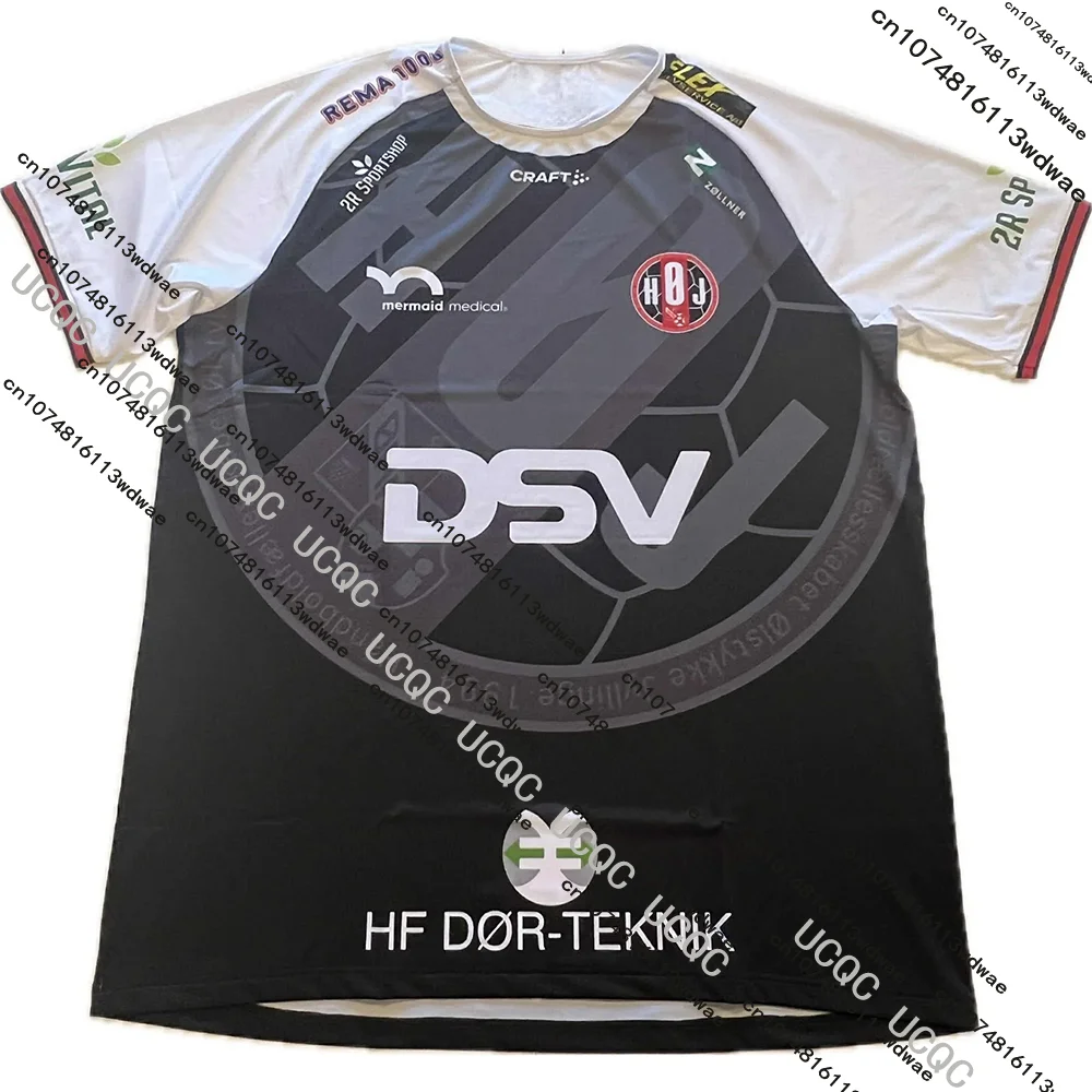 HOJ النخبة Herrer الدنماركية 26/25 جديد وصول الدنمارك ثلاثية الأبعاد طباعة كرة اليد جيرسي تي شيرت غير رسمي تنفس رجالي طفل كرة اليد التدريب