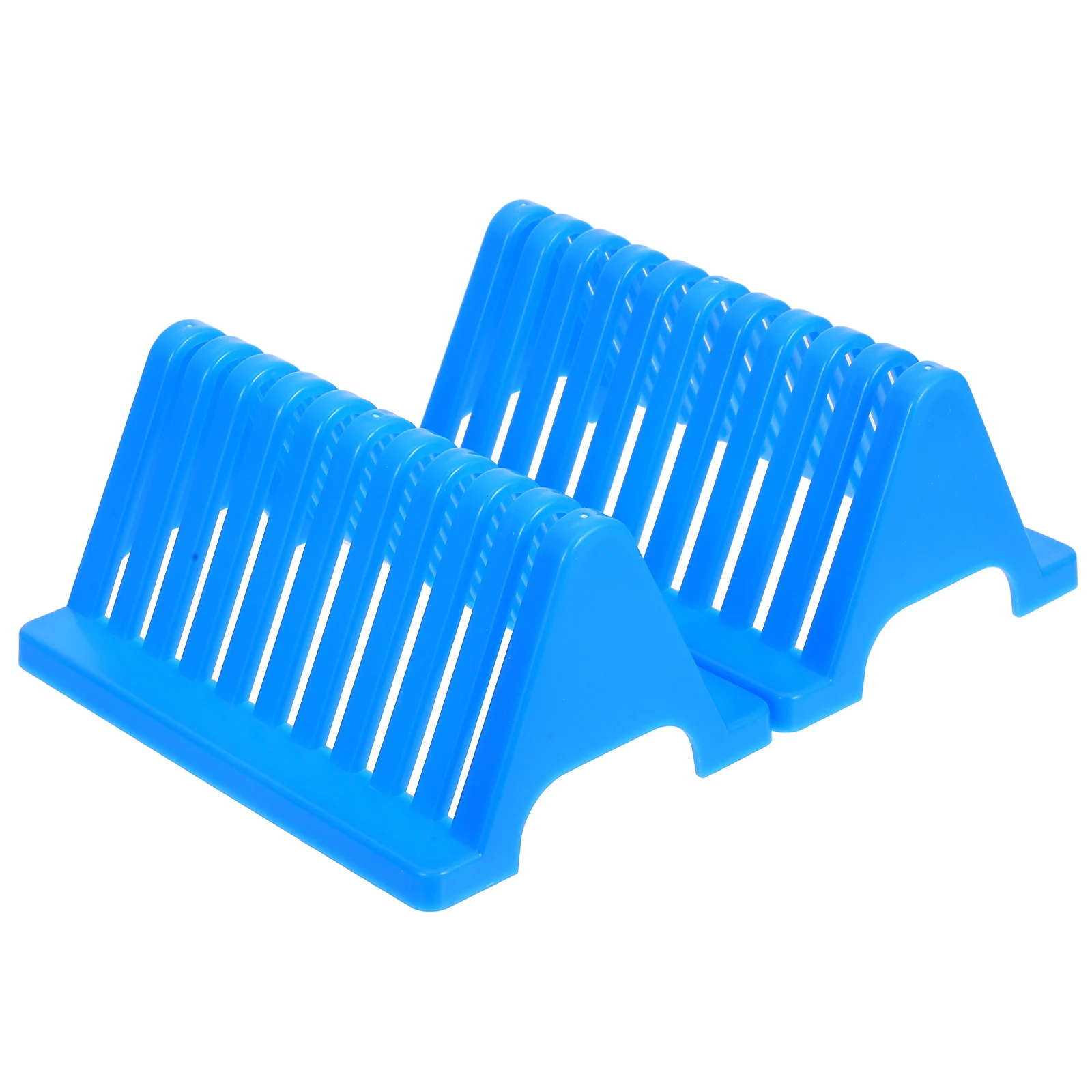 

2 Pcs Drain Rack Microscope Slides Holder Laboratory Drying Racks Glass Storage Plate Plastic Tool