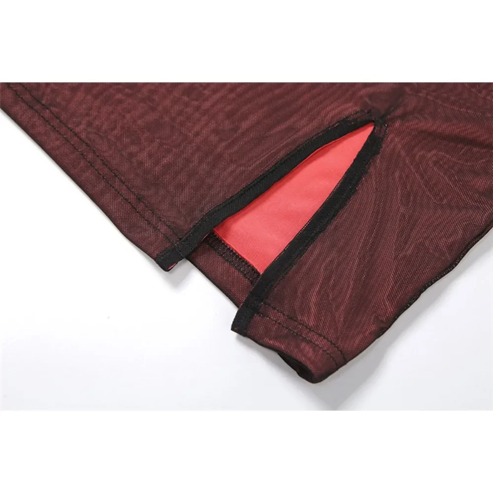 2025 여름 신상 슬링 스트릿 파티 클럽 드레스 섹시 슬림 바디콘 스플릿 드레스 여성용 연회 솔리드 민소매