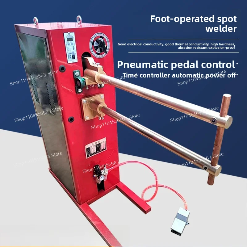 Foot Pedal Spot Welder, Resistance Metal Spot Welding Machine for Stainless Steel, Galvanized & Cold Plate, Steel Mesh Welding