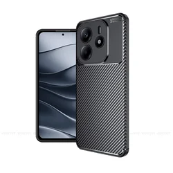 For Redmi Note 14 4G Case Cover Xiaomi Redmi Note 14 4G Capas Shockproof Carbon Fiber Shockproof TPU Cover Redmi Note 14 Fundas