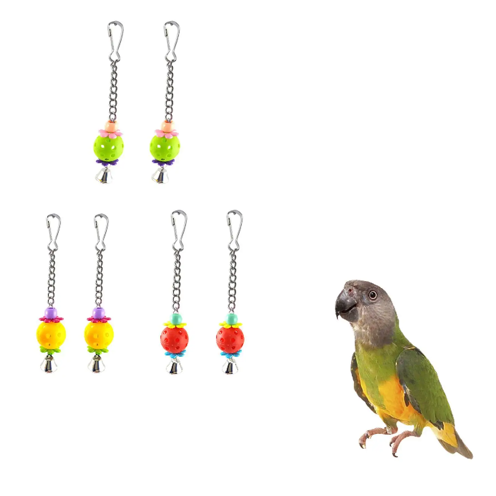 2x Pet Bird Toys Funny Strong Cage Colorful Toys for Macaw Cockatoo Lovebird
