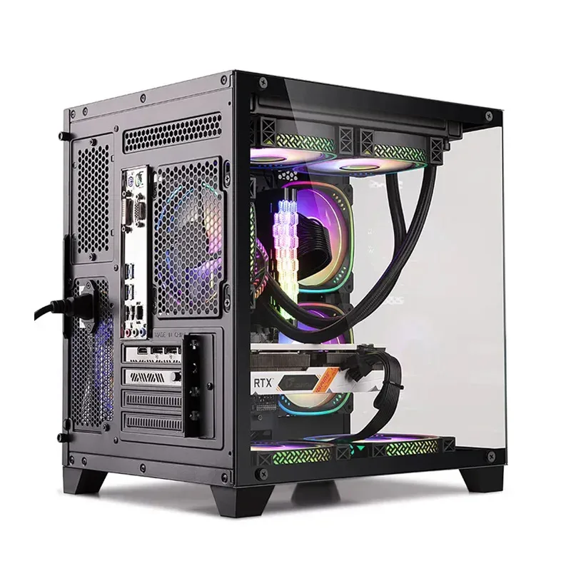 Game Desktop Amd 5600x Cpu RTX 4060 6g 500gb M2 8g Ram Pc Gaming Desktop Computer