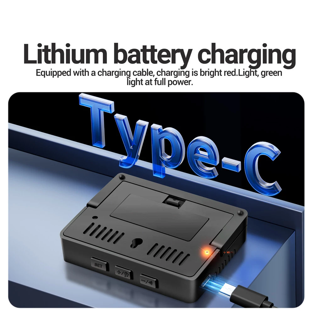 High-Precision AP01 Digital Air Thermometer Hygrometer  Electronic Clock Multiscene High Definition Screen Thermohygrometer