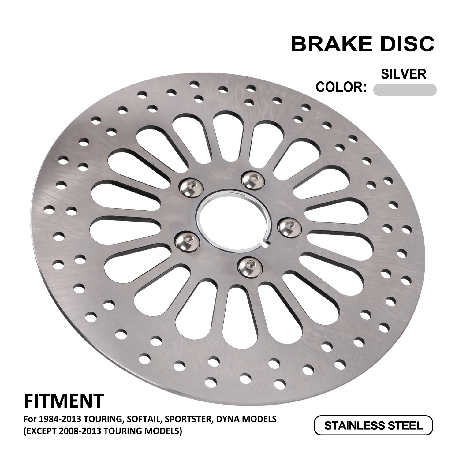 

Motorcycle Parts Front Brake Disc Rotor For HARLEY Touring Softail Sportster Dyna 1984-2013 Dirt Bike 2" 2.25" Diameter Hole