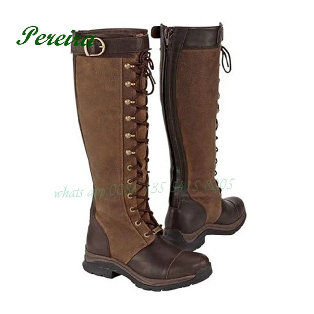 Mens Knee High Boots Lace Knee High Boots Mens Leather Knee High Laceup Boots Mens Men s Boots Aliexpress