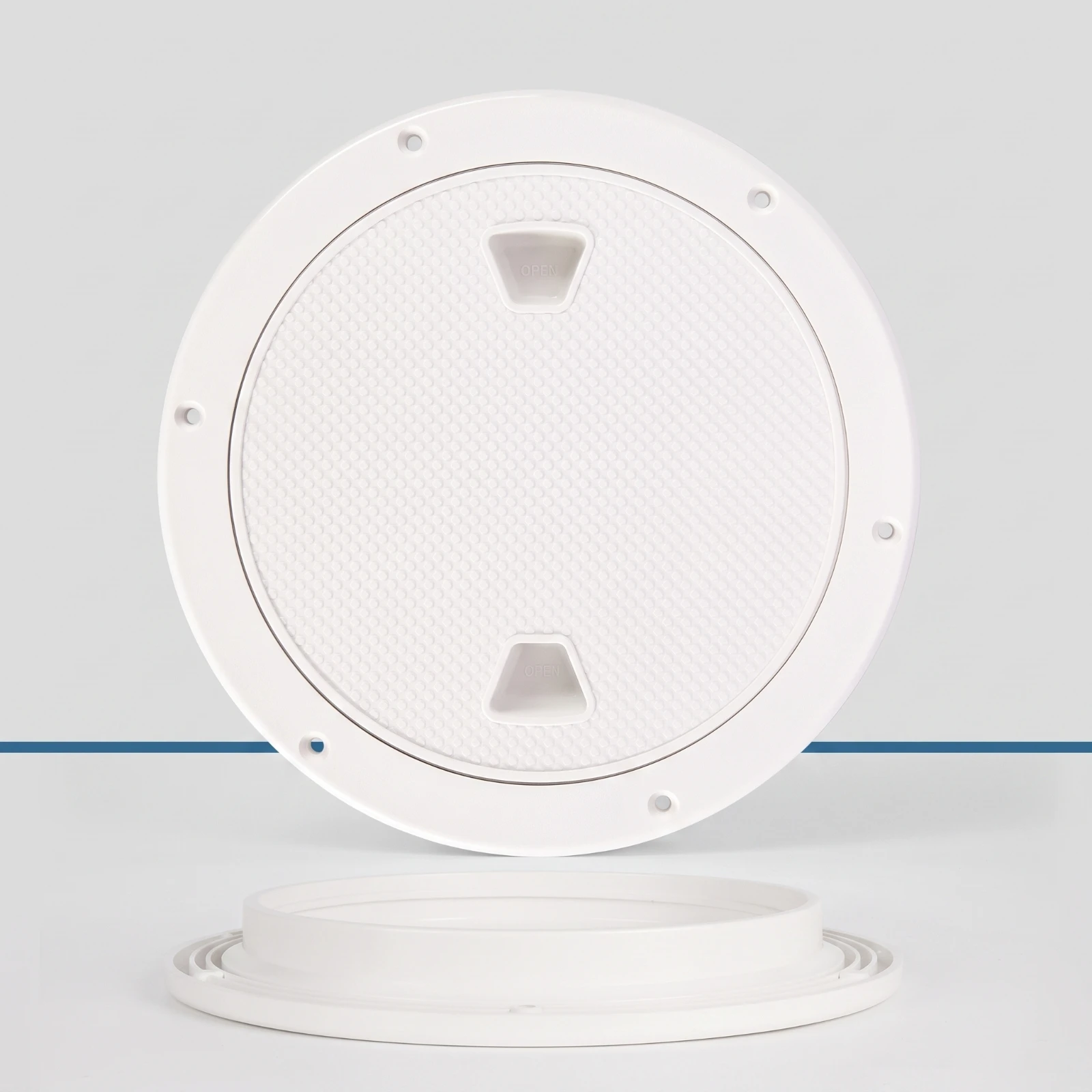 Marine Deck Hatch Cover Sleek Boat Deck Hatch Weatherproof Textured for Inspection Opening, Storage Compartment view 4