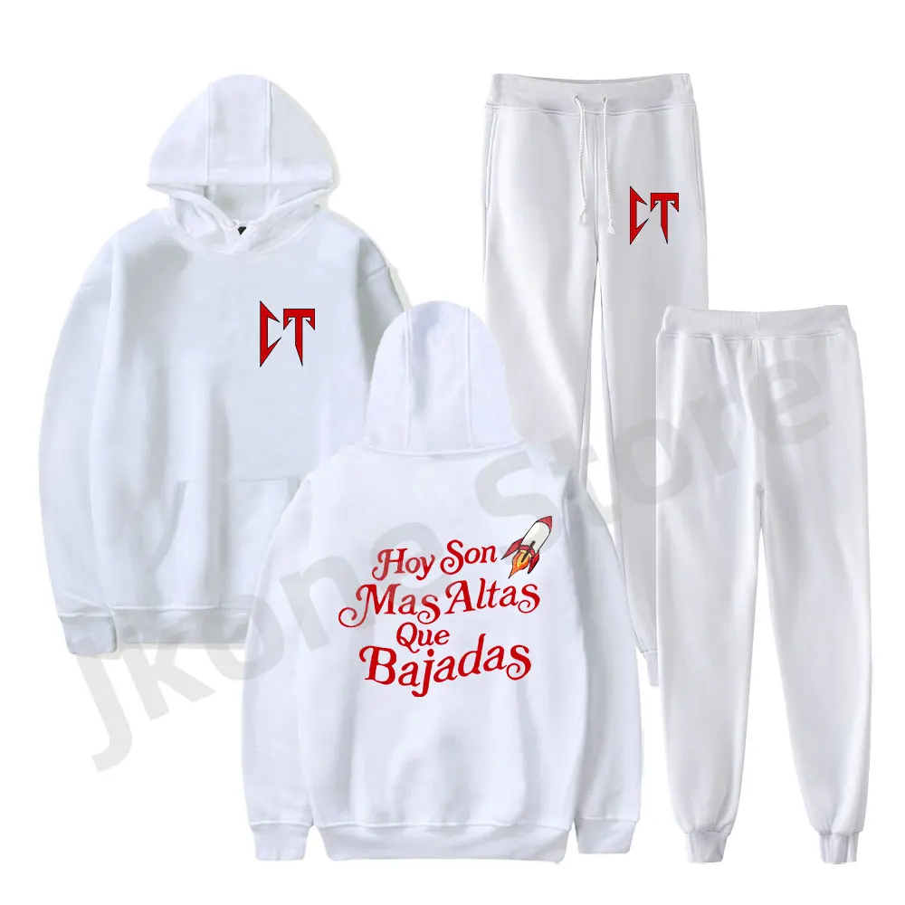 Natanael Cano Mas Altas Que Bajadas Hoodies Set Nata Montana Merch Women Men Fashion Casual Streetwear Sweatshirts