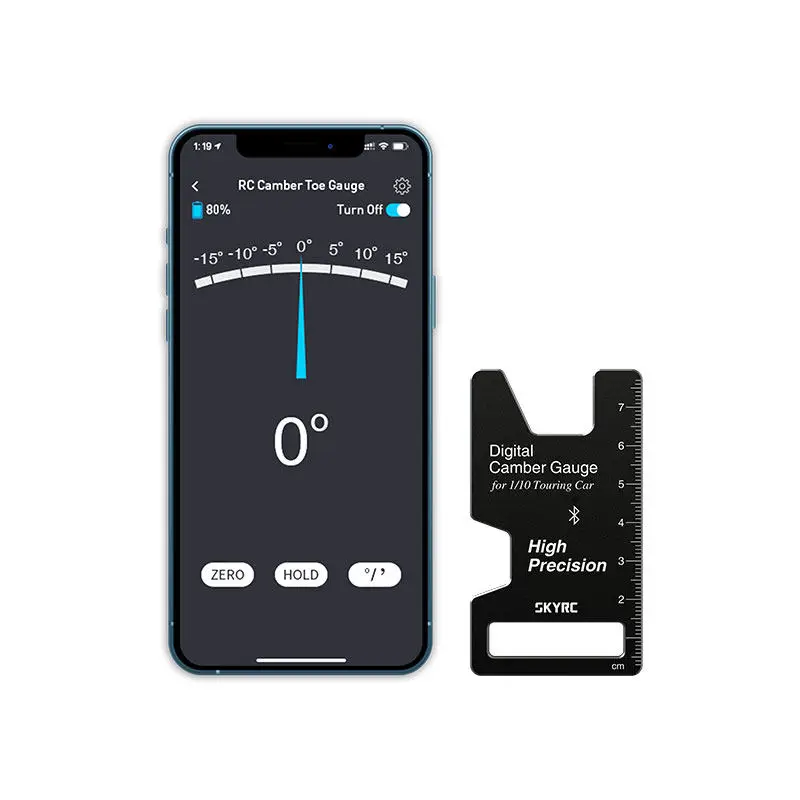 SKYRC CTG-015 RC Camber & Caster Gauge Wheel Adjustment Measuring Tool for 1/8 1/10 Scale RC Racing Car Upgrade Accessories