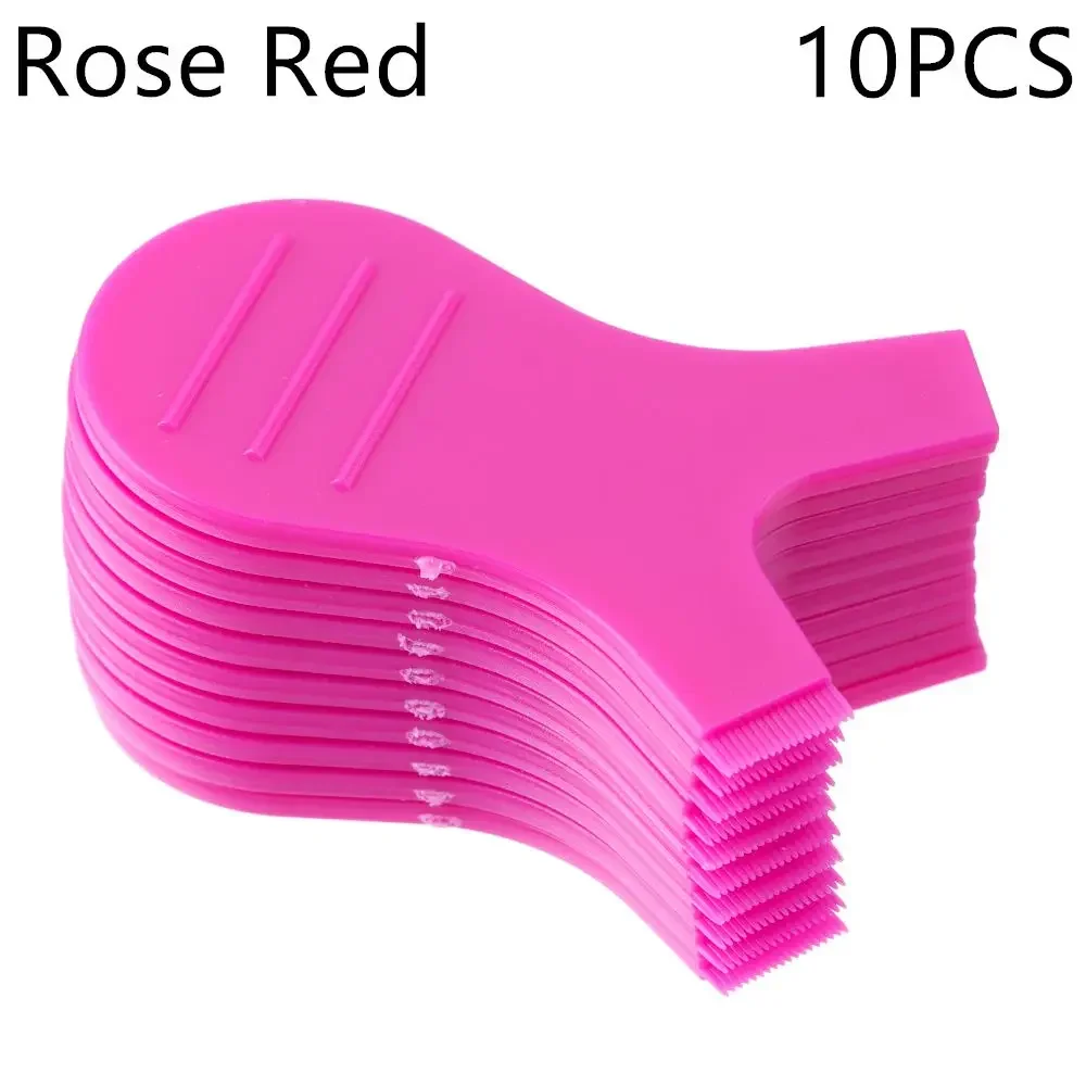 Brosse à cils en forme de Y, outil de Mascara, recourbe-cils, rehausseur de cils en Silicone, greffe d'extension de cils, 10 pièces