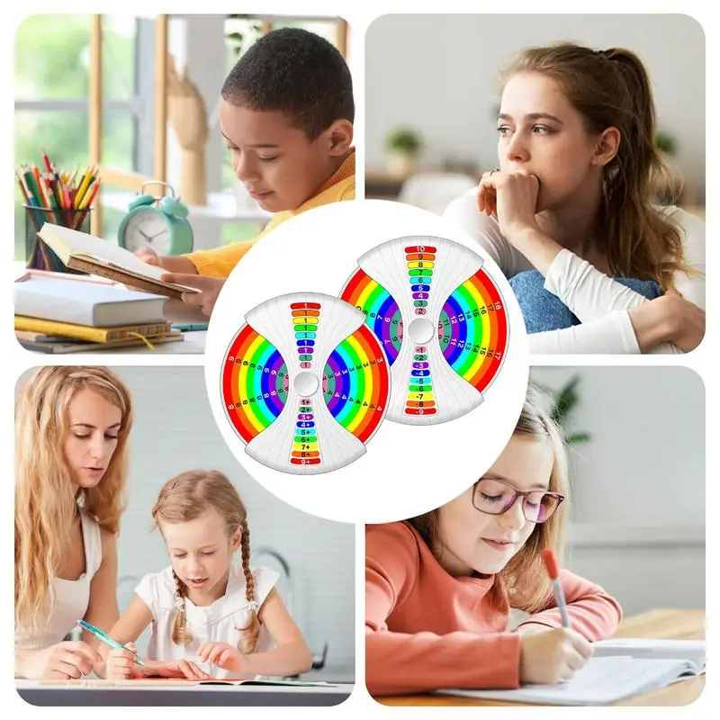 2 Stück Mathe Spinner Spielzeug Gyroskop Spinnings Zappeln Spinner Mathe Lern werkzeug Dekompressionen Spielzeug Desktop Early Education Spiel