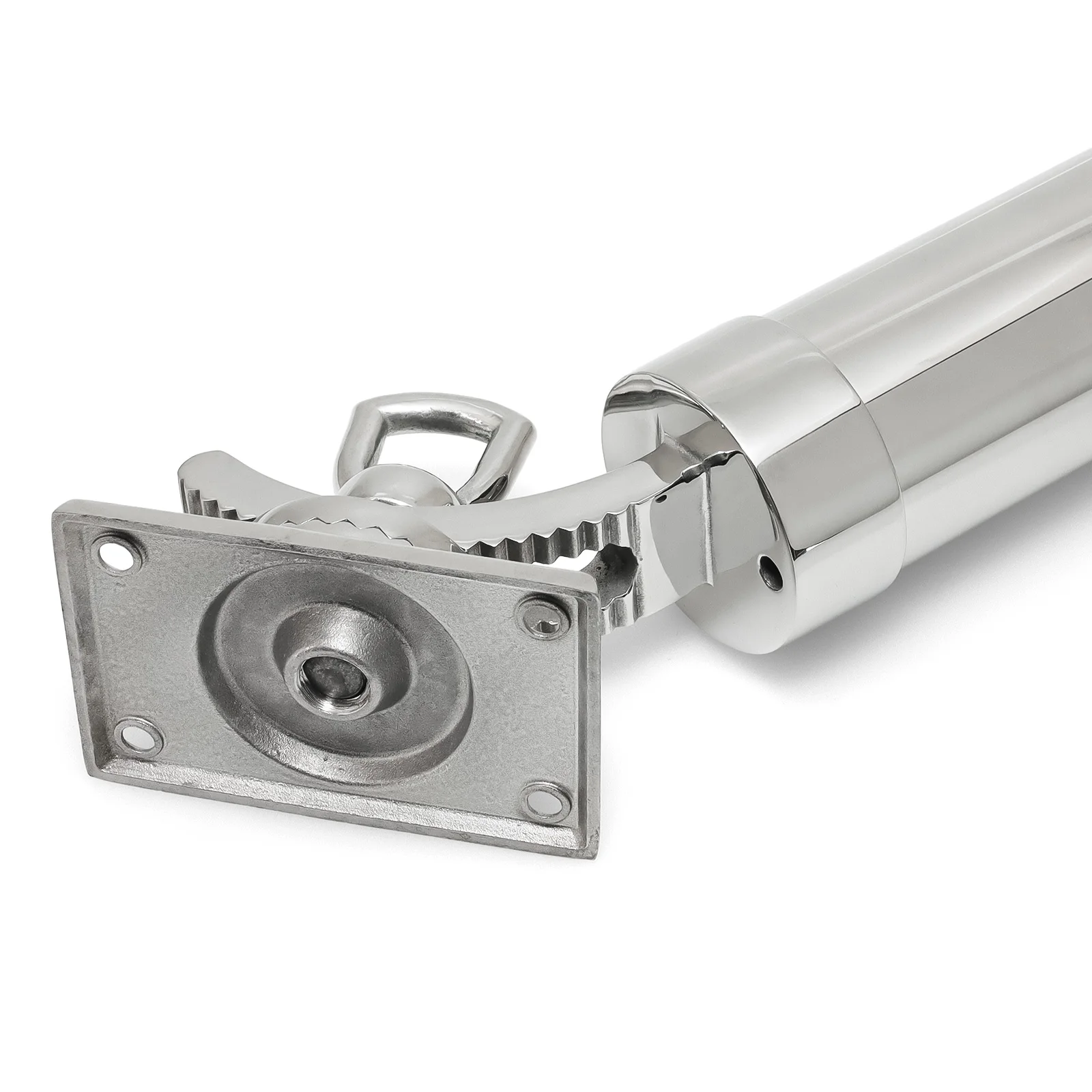 Soporte de caña de pescar para barco de acero inoxidable, montaje en cubierta, rotación de 360 grados, varilla ajustable para yate, accesorios para barcos, Hardware marino