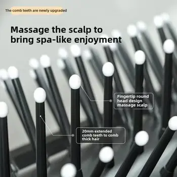 Peine plegable para el cabello, cepillo de masaje portátil, masajeador de cabeza para el cuero cabelludo, peines de viaje antiestáticos, espejo, herramientas de peluquería para niñas. 10 best sales Cepillo de pelo portátil - №2