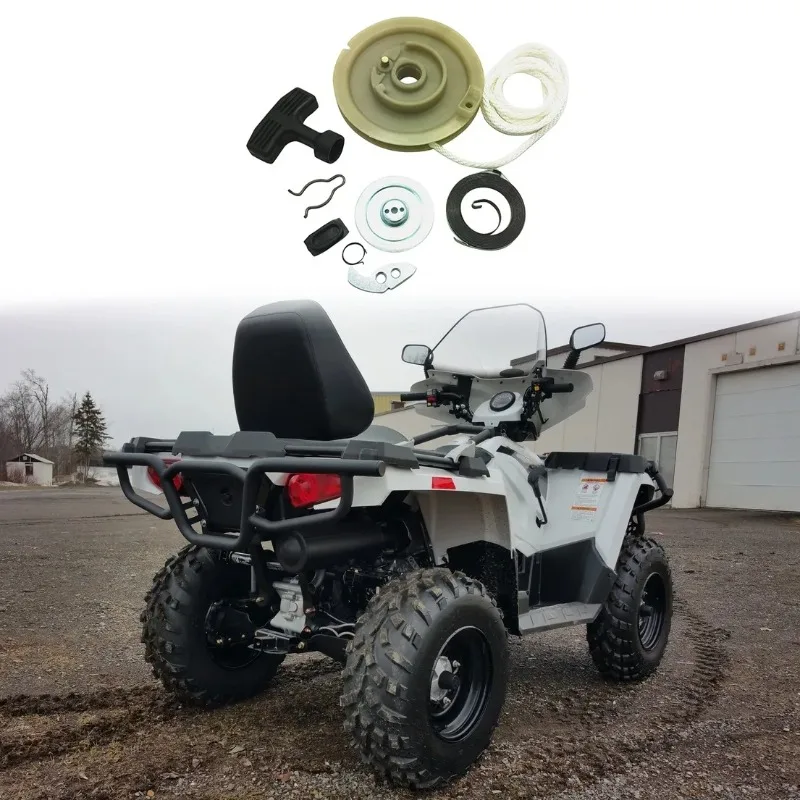 

New For Polaris Sportsman 500 400 Magnum Scrambler Atv Recoil Pull Cord Starter Kit