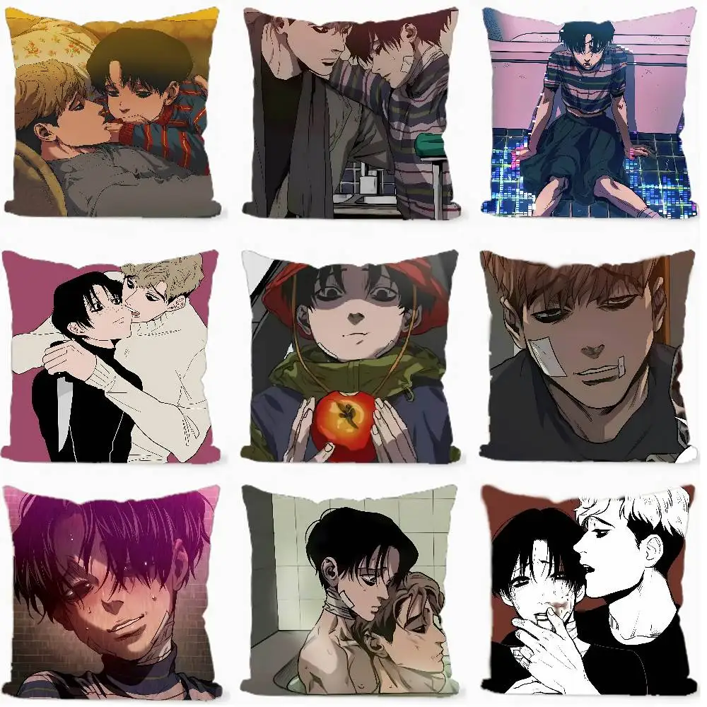 Killing Comic S-Stalking Pillow Case For Sofa Decor Car Office Room Printing Cushion Cover Decorations And Protector
