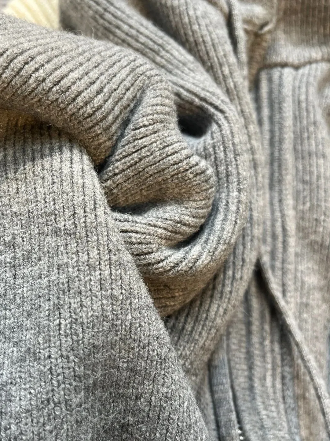 ay مقنعين متماسكة سترة Jaet المرأة فضفاضة ربيع الخريف الشتاء ملابس خارجية كسول Sle Thiened مزدوجة سستة البلوز بطاقة... #5