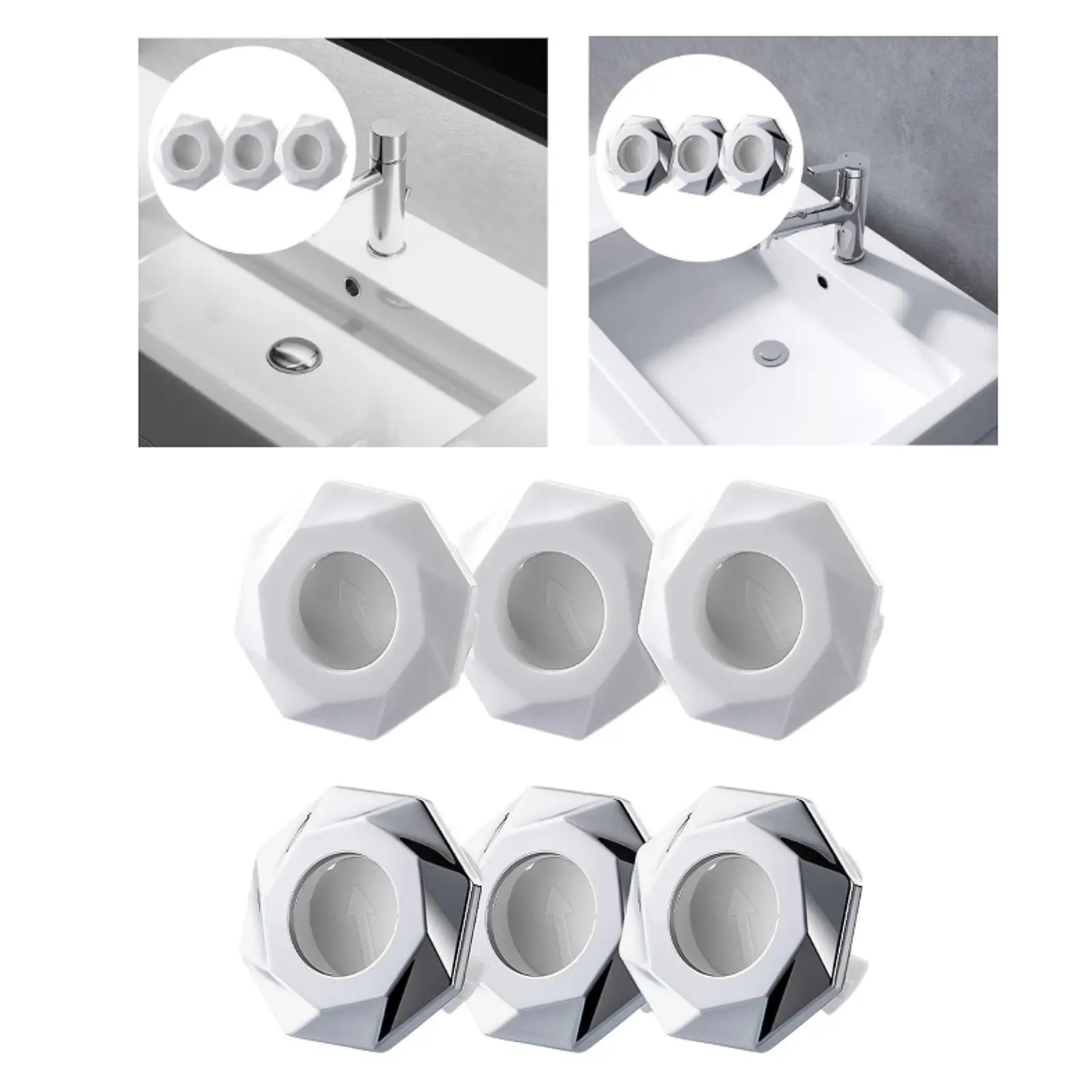 

3 шт. в противном случае накладка на раковину, практичная креативная замена