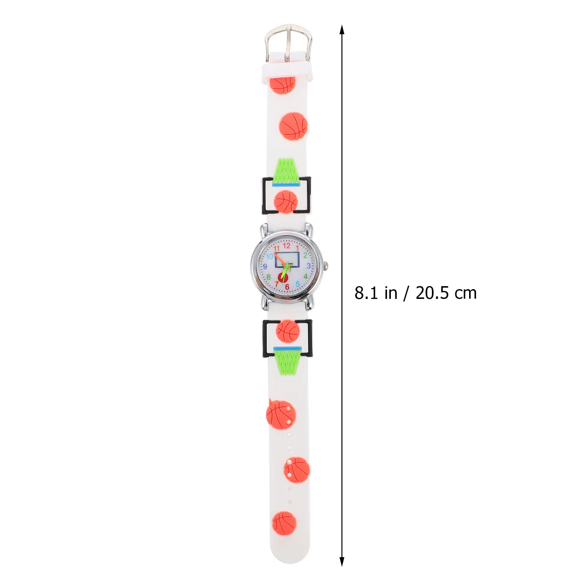 3D Baskball Padrão Cartoon Time Learning Cartoon 3D Watch Watch