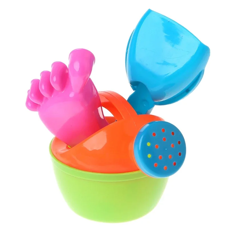 3pcs/set Baby Kids Bath Flower Pot Sand Beach Play Toys Funny Educational Tools shovel tool Sand toys