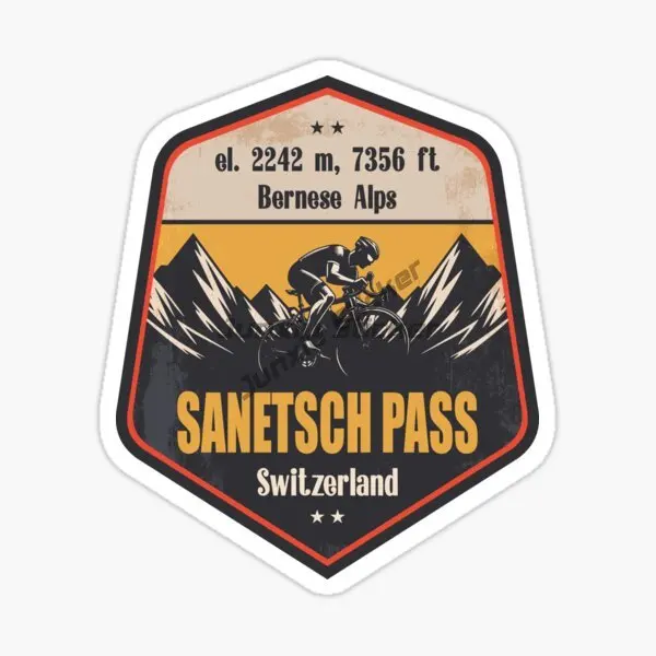 Sanetsch Pass Western Switzerland Berne Alps Scenic Car Sticker Vinyl Self-Adhesive Decorative Decal