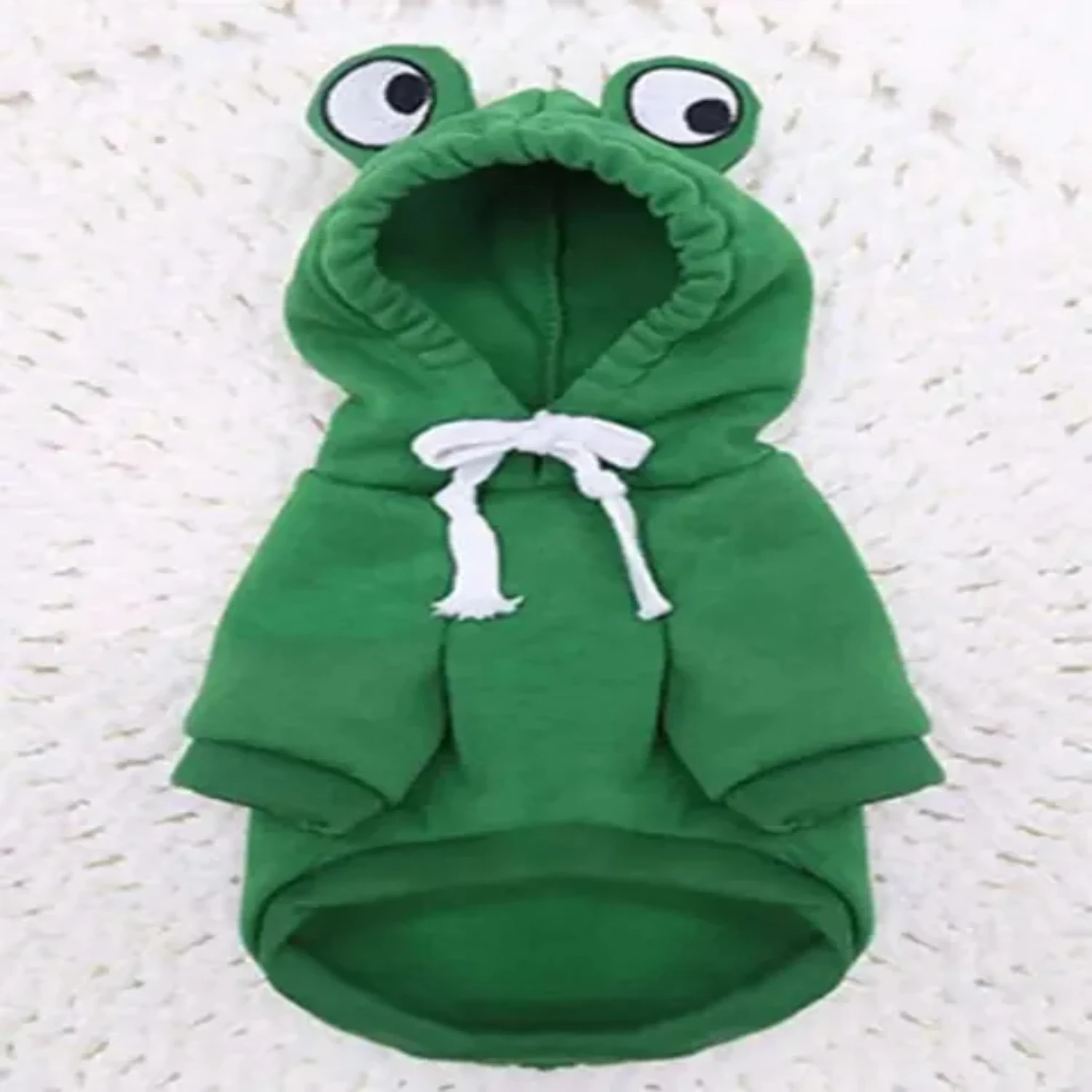 

Autumn/winter Dog Sweatshirt Small To Medium Dogs Big Eyes Frog Design Scratch-resistant Fleece Clothing